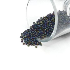 Purple Pearl Frosted 12/0 Glass Seed Beads - US Seller