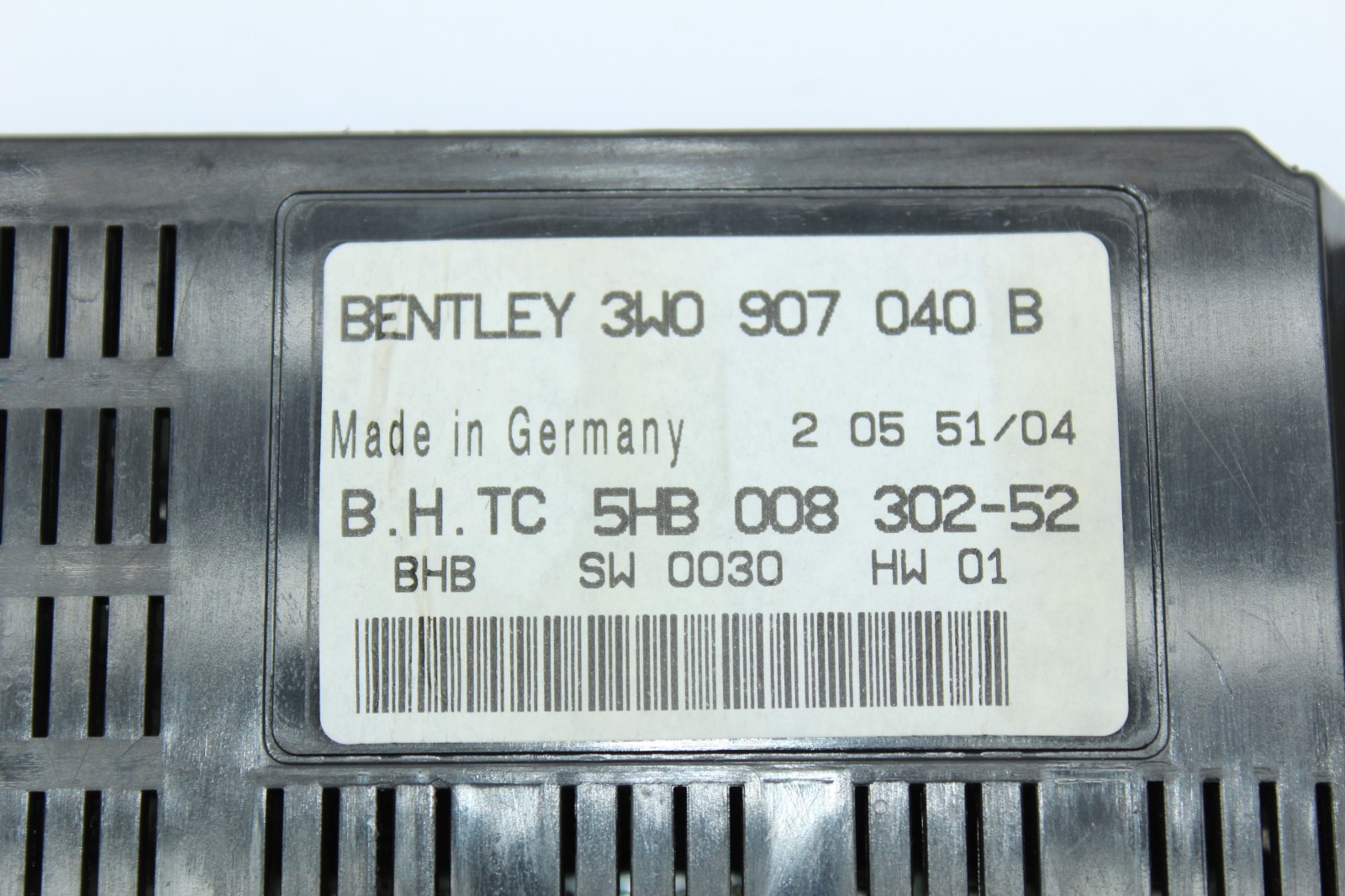 Bentley Continental GT Coupe AC A/C Heater Control Module OEM 2003-2007