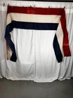 antique bunting red white blue Civil War Era 22x160 cotton original