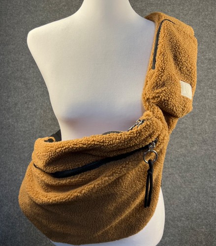 Free People Movement Sherpa Overachiever Crossbody Sling Bag In Teddy Bear  NWOT