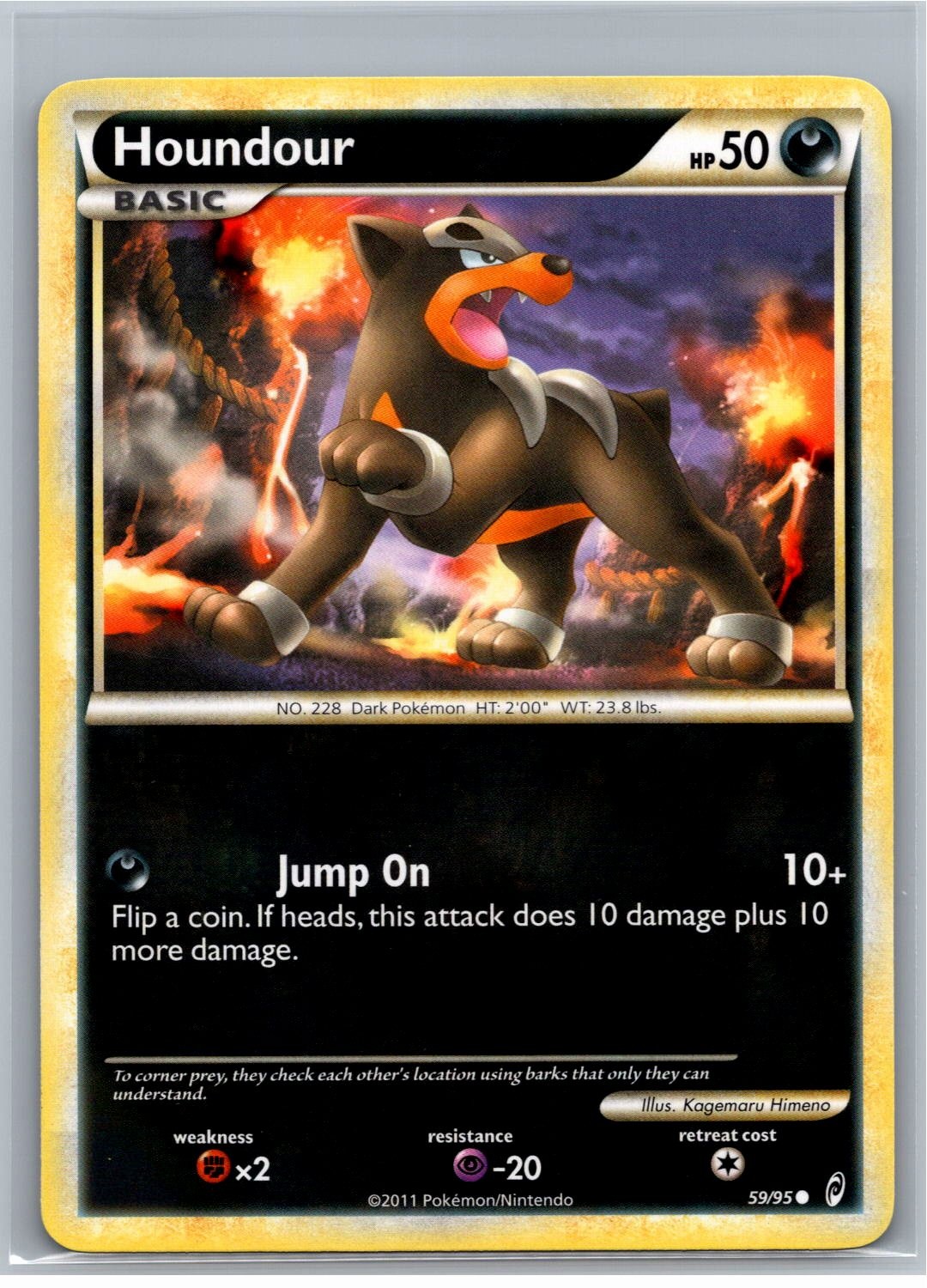 Houndour Common Call of Legends 59/95 NM
