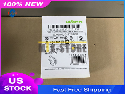 1PCS NEW WAGO 750-303 PROFIBUS DP/FMS FIELDBUS COUPLER PLC