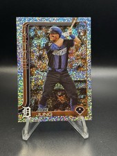 2025 Topps Series 1 Celebration Jace Jung Confetti Foil RC #80 Tigers SP