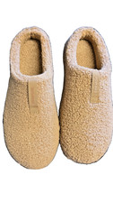 Bombas Sunday Slipper Womens Lined Slip On Cozy Brown Sherpa Slippers Size 9