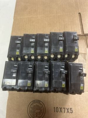 #ad Square D QOB230VH 2Pole 30Amps 120 240Volt 22K AIC Bolt On NEW Lot Of 10 $199.99