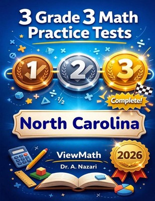 A. Nazari | 3 North Carolina NC EOG Grade 3 Math Practice Tests | Taschenbuch