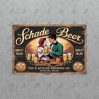 Vintage Schade Beer Sign Spokane Washington Brewery Metal Advertising #594041