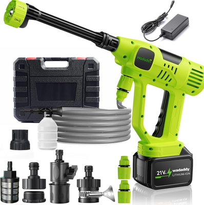 #ad 1100PSI Cordless Pressure Washer 6 in 1 Nozzle Battery Display Power Cleaner Car $104.29
