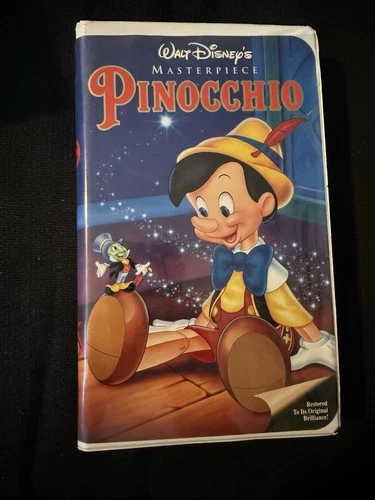 Walt Disney Home Video Masterpiece Pinocchio VHS NTSC Family Children's