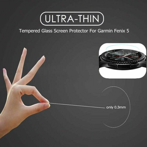 Watch Film Guard Tempered Glass Screen Protector For Garmin Fenix 5 Parts F - Photo 7 sur 7