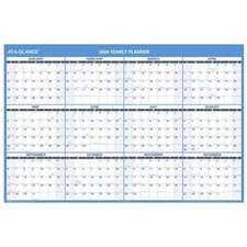 AT-A-GLANCE 2026 Erasable Calendar, Dry Erase Wall Planner, 48" x 32", Extra ...