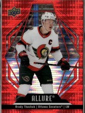 2022-23 Upper Deck Allure Hockey - Base - Red Rainbow #69 Brady Tkachuk - Ottawa