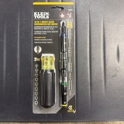 Klein Tools KNECT 32528HD 10-In-1 Impact Screwdriver/Nut Driver Set With Handle