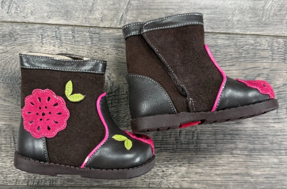 Ropa Bebé Niña See Kai Run Talla 3 Botas Flor Louise Foto 2 de 4