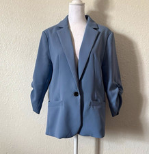 Baby Blue Blazer, replacement button, Size M