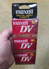 THREE 3 Maxell Mini DV 60 Min. Digital Video Cassette Tapes Camcorder Recording