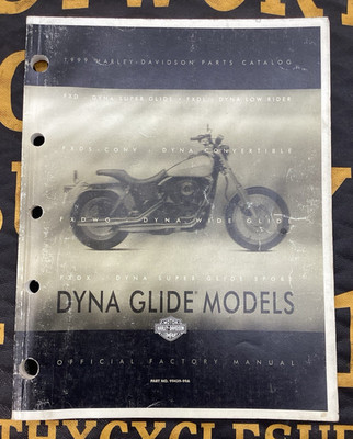 HARLEY DYNA GLIDE MODELS PARTS CATALOG 1999 LOW RIDER FXD FXDX OEM 99439-99A