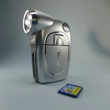 Vivitar DVR-510 5.0MP Compact Digital Video Recorder Silver Tested