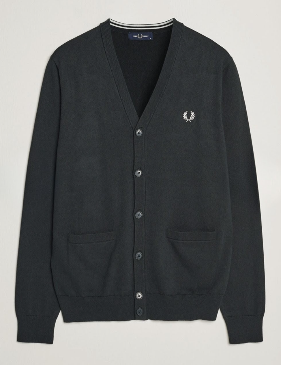 FRED PERRY * BNWT * SIZE L NIGHT GREEN MEN'S CLASSIC CARDIGAN RRP £150 FREE P+P