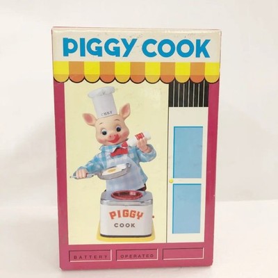 Tomy Piggy Cook Remake Limited 3000 Body Japan With Box Used As Is Junk Japan