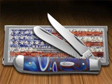 Case xx Knives Mini Trapper Patriotic Kirinite Pocket Knife Stainless 11209