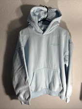 Comfrt PASTEL EDIT COLLECTION Hoodie Sweatshirt LIGHT BLUE Size XL