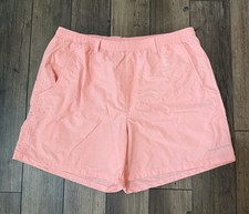 Men's Columbia Salmon/Coral Shorts Swim Trunks Size L 6L Omni Shade