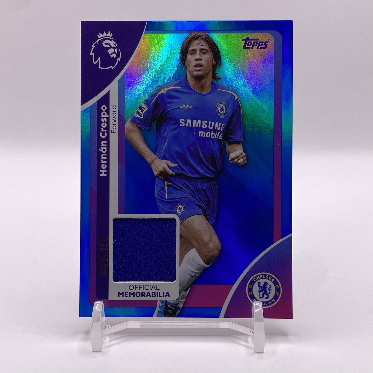 2025 Topps Premier League Hernan Crespo Chelsea Relic /150 #RE-HC
