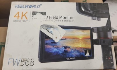 Open box FeelWorld FW568 4K 6'' FHD Field Monitor for Gimbal & Stabilizer