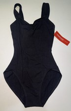 Capezio Leotard Womens Small Black Princess Tank Shelf Bra Ballet Dancewear