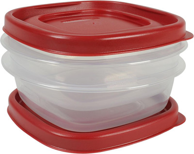 Rubbermaid Easy Find Lids Food Storage Containers, 1.25 Cup, Racer Red, 4-Piece