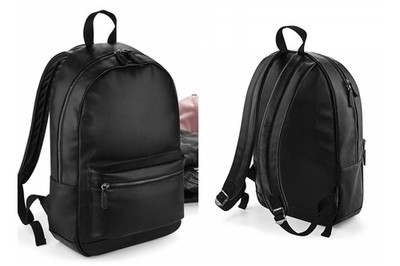 Rucksack Leder Optik Faux Leather Fashion Backpack BAG BASE 29 NEU