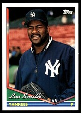Lee Smith 1994 Topps #110 New York Yankees MLB READ FREE SHIPPING AutographDen