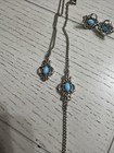 Vintage Native Butterfly Silver Turquoise Pendant Necklaces  Rings & Earrings  — photo 9