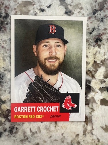 TOPPS BASEBALL MLB LIVING SET BIO TEXT SP CARD RED SOX GARRETT CROCHET #842 - Picture 2 of 2