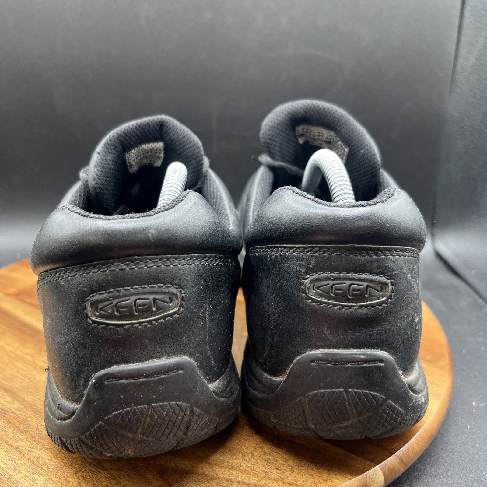 Scarpe Keen Utility PTC Uomo Taglia 12 Nero Pelle Lavoro Oxford 1006981 Sneakers