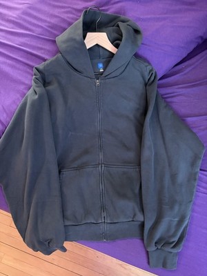 Size L - Yeezy Gap Zip-Up Hoodie Double-Layered - Navy | eBay