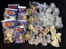 🎄 34 Vintage Christmas ANGELS Assorted Ornament LOT🎄