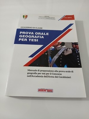 Mündliche Prüfung Geographie für Abschlussarbeiten Kurse Nissolino Akademie Waffe Carabinieri Q15/1
