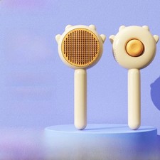Cat/Dog Comb Brush for Pets- Grooming Tool and Easy to Use, Self-Cleaning