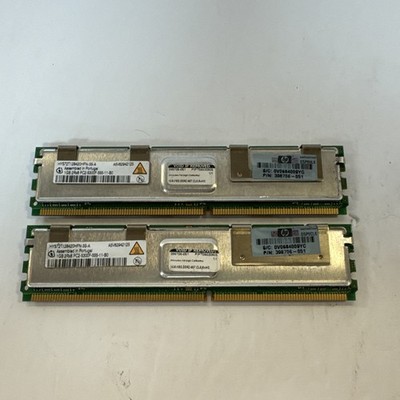 Lot of 2 Qimonda 1GB DDR2 ECC FB-DIMM PC2-5300 HYS72T128420HFN-3S-A RAM