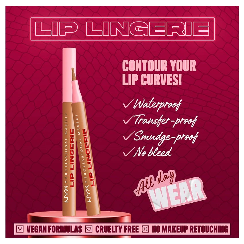 1 NYX Lip Lingerie Lip Liner Stain Felt Tip "Pick Your 1 Color"*Joy's cosmetics* - Image 4 of 4