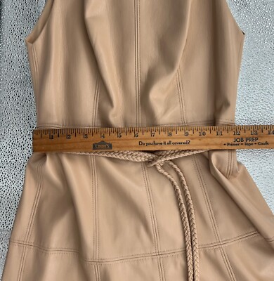 bcbgeneration leather dress BCBG Faux Leather Dress Size: L – Bold Hart Wardrobe main image 1
