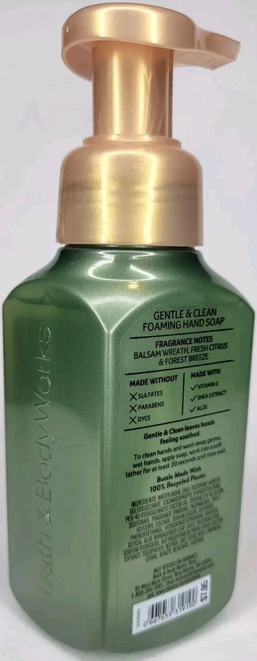 1 BATH & BODY WORKS WINTER CITRUS WREATH GENTLE & CLEAN FOAMING HAND SOAP 8.75.. - Image 4 of 4