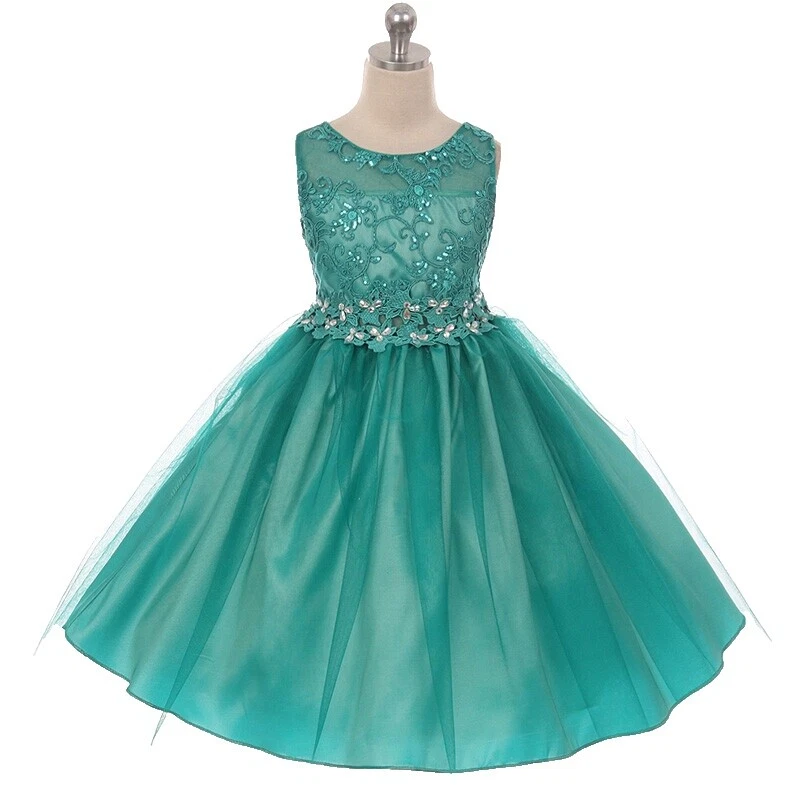 Boda Vestidos de Jade otoño para Niñas