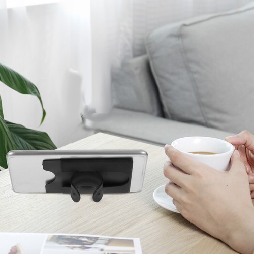 6 pcs Multifunctional Silicone Stand Cover Phone Holder for Mobile Use Black - 第 2/12 張圖片