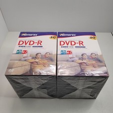Memorex Recordable DVD 120min DVD-R 4.7 GB Blank Recordable Discs 2 10 Packs NIB
