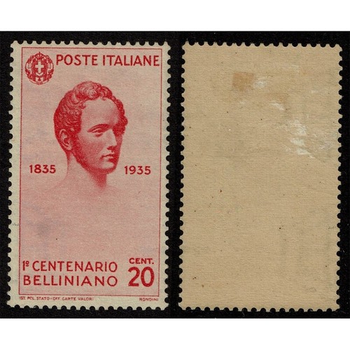IT6719 - 1935 Kingdom Vincenzo Bellini Sas.388 20 Cent MH/* - 第 1/1 張圖片