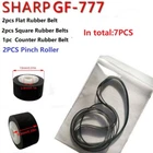 Pinch Roller Set 橡胶胶带传动带 适用于 Sharp GF-777 Gf-700 Gf-800 Walkman