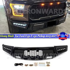 Raptor Style Steel Front Bumper Cover W/fog Light For Ford F150 F-150 2015-2017